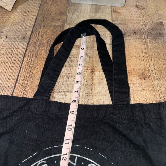 Canvas Tote Shopping Bag Magnolia Waco Texas Black - Picture 5 of 9